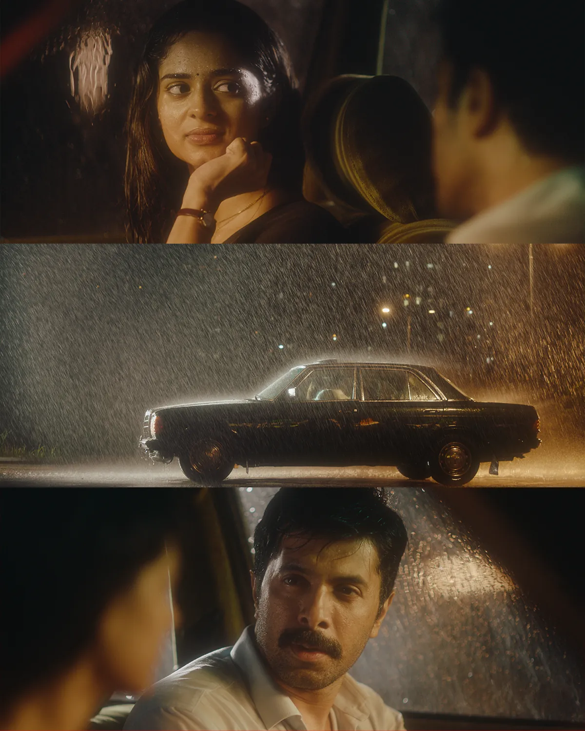 Manadani — editorial collage of three frames from the music video